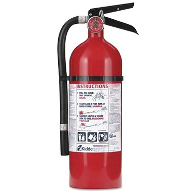 Kidde PRO 210 Consumer Fire Extinguisher, 2 Pack with Wall Hangers, Class ABC, 4 lb (1 KT / KT)