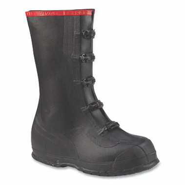 Servus Supersize Rubber Overshoes, Size 11, 15 in H, Black (1 PR / PR)