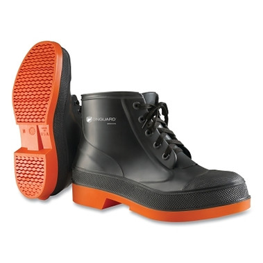 ONGUARD Sureflex Steel Toe Ankle Boots, Lace-Up, Men's 6, PVC, Black/Orange (1 PR / PR)