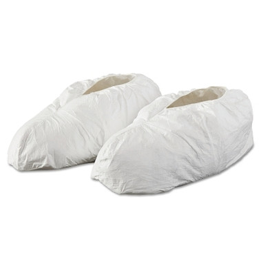 DuPont Tyvek IsoClean Clean Shoe Covers with Gripper Soles, Large, White (100 PR / BX)