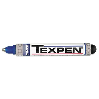 DYKEM TEXPEN Industrial Steel Ball Tip Paint Marker, Blue, 3/32 in, Medium (12 EA / BX)