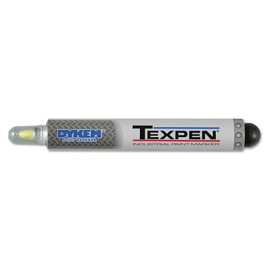 DYKEM TEXPEN Industrial Steel Ball Tip Paint Marker, White, 3/64 in, Fine (12 EA / BX)