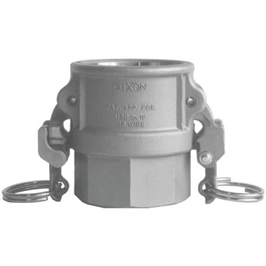 Dixon Valve EZ Boss-Lock Type D Cam and Groove Couplers, 2 in (NPT), Stainless Steel (1 EA / EA)
