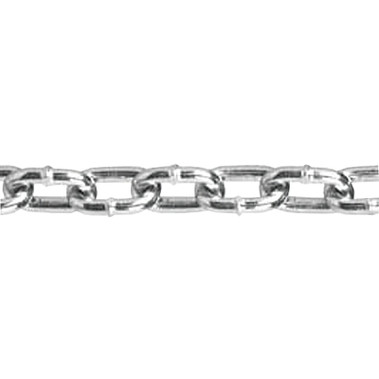 Campbell Straight Link Machine Chains, Size 3, 270 lb Limit, Blu-Krome (100 FT / CTN)