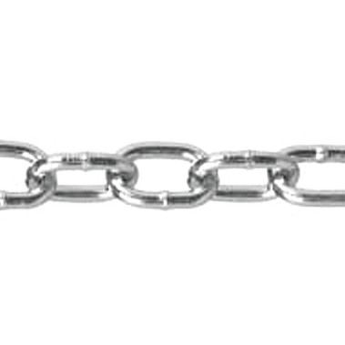 Campbell Passing Link Chains, Size 2/0, 450 lb Limit, Blu-Krome (200 FT / PAL)