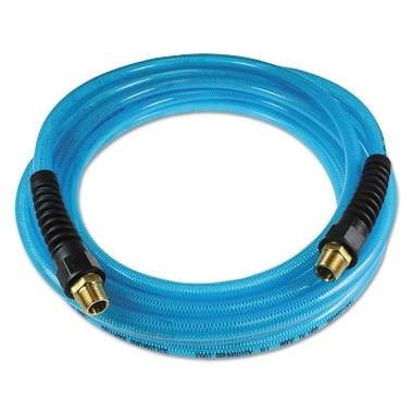 Coilhose Pneumatics FLEXEEL Polyurethane Straight Hose, 1/4 in I.D., 100 ft, Strain Relief Fittings (1 EA / EA)