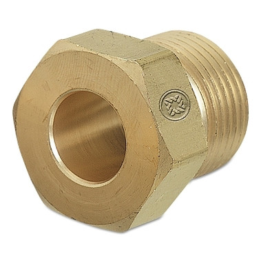 Western Enterprises Regulator Inlet Nuts, Argon; Nitrogen; Helium, Brass, CGA-580, Hand-Tight (1 EA / EA)