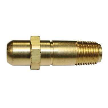 Western Enterprises Regulator Inlet Nipple, Butane, Propane, 1/4 in (NPT), 2-1/16 in, Brass, CGA-555 (1 EA / EA)