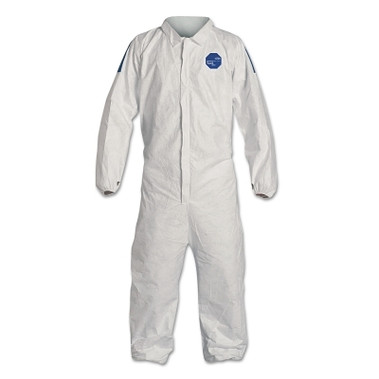 DuPont Tyvek 400D Coveralls with Elastic Wrists and Ankles, Blue/White, 4X-Large (1 CA / CA)