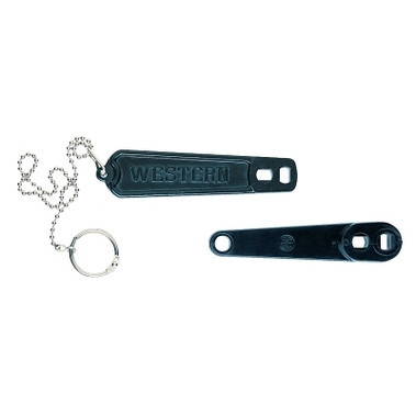 Western Enterprises Cylinder Wrench, For Oxygen Cylinders, Metal, with Security Chain (1 EA / EA)