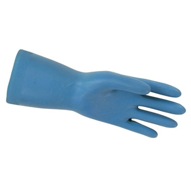 MCR Safety Unsupported Latex Gloves, 9 - 9.5, Latex, Blue (12 PR / DZ)