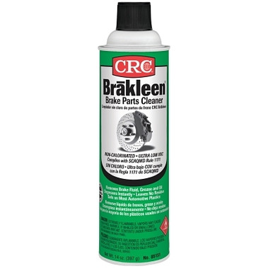 CRC Brakleen Brake Parts Cleaner, 20 oz Aerosol Can, Irritating Odor, Non-Chlorinated, Ultra Low VOC, SCAQMD 1171 Compliant (12 CAN / CS)