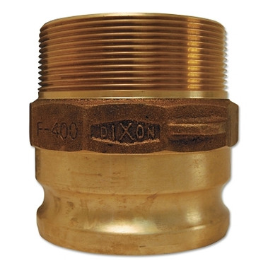 Dixon Valve Andrews/Boss-Lock Type F Cam and Groove Adapters, 3 in x 3 in (NPT) Male, Brass (10 EA / BOX)
