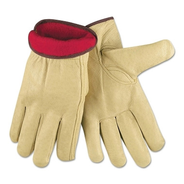 MCR Safety Insulated Drivers Gloves, Premium Grain Pigskin, Medium, Jersey Lining (12 PR / DZ)