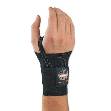 Ergodyne ProFlex 4000 Wrist Supports, Black, Large, Left (1 EA / EA)