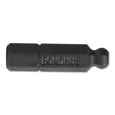 Bondhus Balldriver Insert Bits, 3 mm, 1/4 in Hex Drive (10 EA / PK)