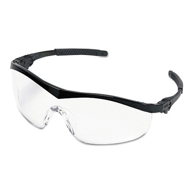 MCR Safety ST1 Series Protective Eyewear, Clear Lens, Duramass Anti-Fog, Black Frame, Nylon (1 EA / EA)