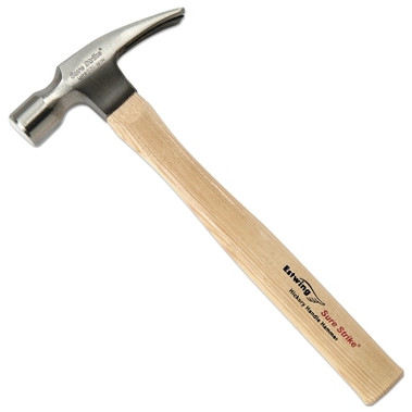 Estwing Sure Strike Claw Hammer, Forged Steel Head, Cushion Grip Hickory Handle, 14 in (4 EA / BOX)