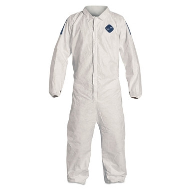 DuPont Tyvek 400D Coveralls with Elastic Wrists and Ankles, Blue/White, 3X-Large (1 CA / CA)
