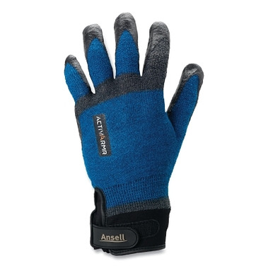 Ansell ActivARMR Heavy Laborer Gloves, X-Large, Black/Blue (12 PR / DZ)