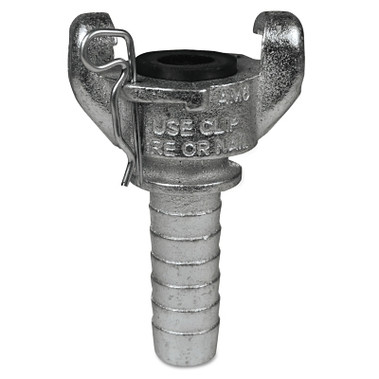 Dixon Valve Air King 2-Lug Hose End, 3/4 in M Barb, 25/32 in dia x 2-1/2 in W x 3-15/16 in H, Iron (1 EA / EA)