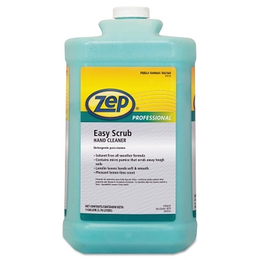 Zep Professional Easy Scrub Industrial Hand Cleaner, Square Jug, 1 gal, Lemon (4 EA / CA)