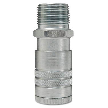 Dixon Valve Air Chief Industrial Semi-Auto Couplers, 1/2 x 3/8 in (NPT) M (10 EA / BX)