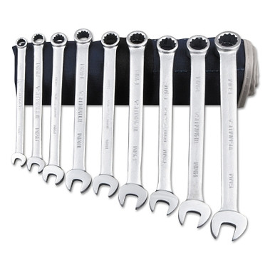 Martin Tools Combination Wrench Sets, 12 Points, Metric, Chrome (1 SET / SET)