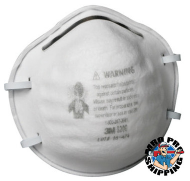 3M Personal Safety Division N95 Particulate Respirator, Half Facepiece, Two Fixed Straps, Non-Oil Particles, White (20 EA/BX)