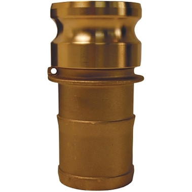 Dixon Valve Global Type E Adapters, 2 1/2 in, Hose Barb/Male, Brass (15 EA / BX)