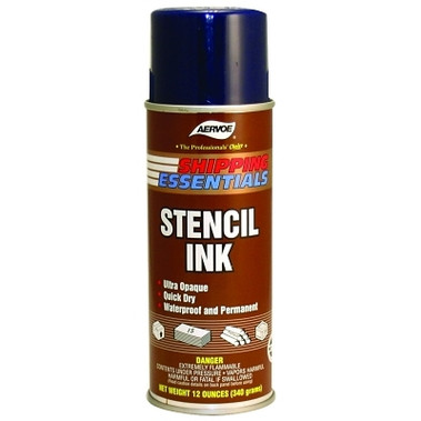 Aervoe 16 OZ WHITE STENCIL INK(12 OZ NET) (12 CAN / CS)