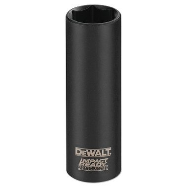 DeWalt Impact Ready Deep Sockets, 9/16 in, 3/8 in Drive (1 EA / EA)