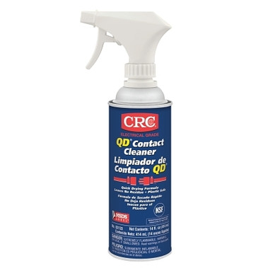 CRC QD Contact Cleaner, 16 oz Aerosol Can with Spray Trigger, Alcoholic Odor (12 EA / CA)