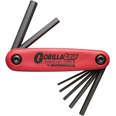 Bondhus GorillaGrip Fold-Ups, 7 per fold-up, Hex Tip, Metric, 2-8 mm (1 ST / ST)