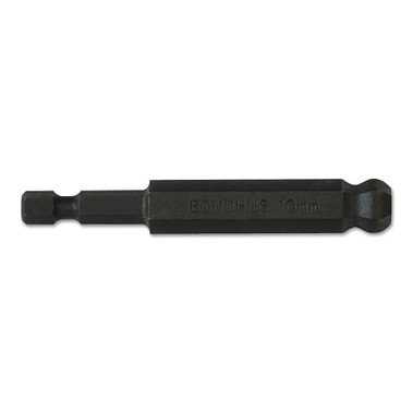 Bondhus Balldriver Power Bit, 10 mm, 1/4 in Drive, 3 in (1 EA / EA)