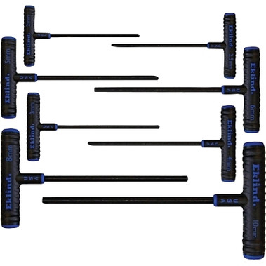 Eklind Tool Power-T Hex Key Sets, 8 per set, Hex Tip, Metric, 9 in Handle (1 SET / SET)