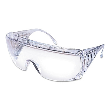 MCR Safety Yukon Uncoated Protective Eyewear,Clear Polycarb Lens/Frame,140mm Temple (12 EA / BOX)