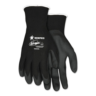 MCR Safety Ninja HPT Coated Gloves, Small, Black (12 PR / DZ)