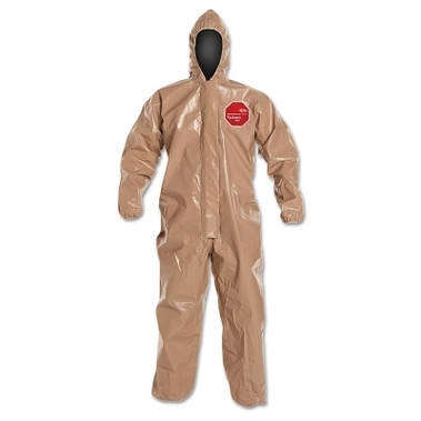 DuPont Tychem CPF3 with attached Hood, Tan, 4X-Large (6 EA / CA)