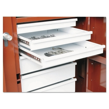 Crescent JOBOX Replacement Drawer for Rolling Work Bench, 1 Drawer, 4 1/2 in D, Steel, White (1 EA / EA)