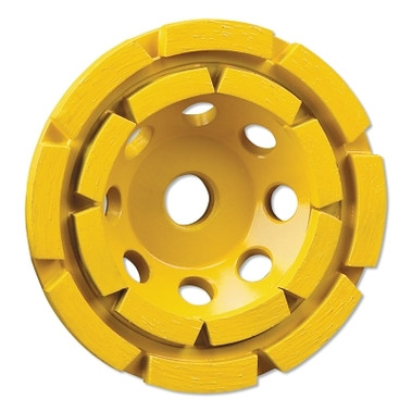 DeWalt Double Row Surface Grinding Wheels, 4 1/2 in Dia., 1 in Thick, Medium Grade (3 EA / CA)