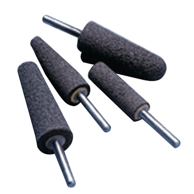 Norton NorZon Resin Bond Mounted Points, 3/4 in Dia, 2 1/2 in Thick, 24 Grit Zirconia (1 EA / EA)