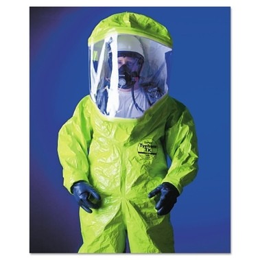 DuPont Tychem TK Encapsulated Level A Suit Rear Entry, Lime Yellow, 2X-Large (1 EA / EA)