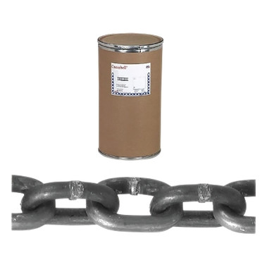 Campbell System 3 Proof Coil Chains, Size 3/8 in, 2,650 lb Limit, Self Colored (400 FT / DRM)