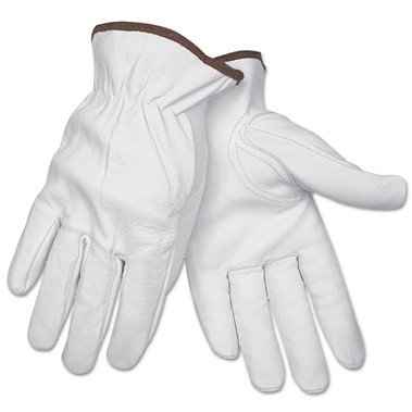 MCR Safety Premium Grain Leather Driving Gloves, Goatskin, Small, Unlined, Keystone Thumb (12 PR / DZ)