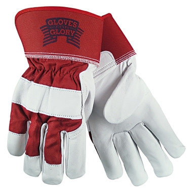 MCR Safety Grain Leather Palm Gloves, Large, Goatskin (12 PR / DZ)