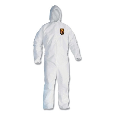 Kimberly-Clark Professional KleenGuard A20 Breathable Particle Protection Coveralls, White, 4X-Large, ZF, EBWAH (20 EA / CA)