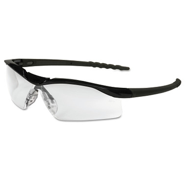 MCR Safety DALLAS Protective Eyewear, Clear Lens, Duramass Scratch-Resistant, Black Frame (1 EA / EA)