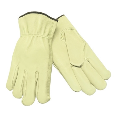 MCR Safety Pigskin Drivers Gloves, Economy Grain Pigskin, Small (12 PR / DOZ)