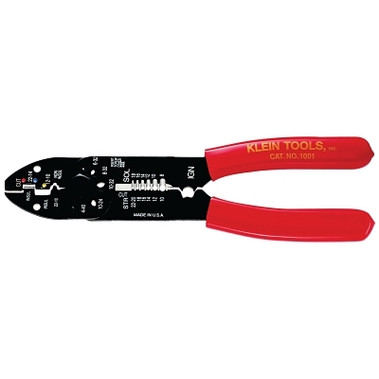 Klein Tools Multi-Purpose Electrician's Tool, 8-1/2 in L, 10 AWG to 26 AWG, Red Handle (1 EA / EA)